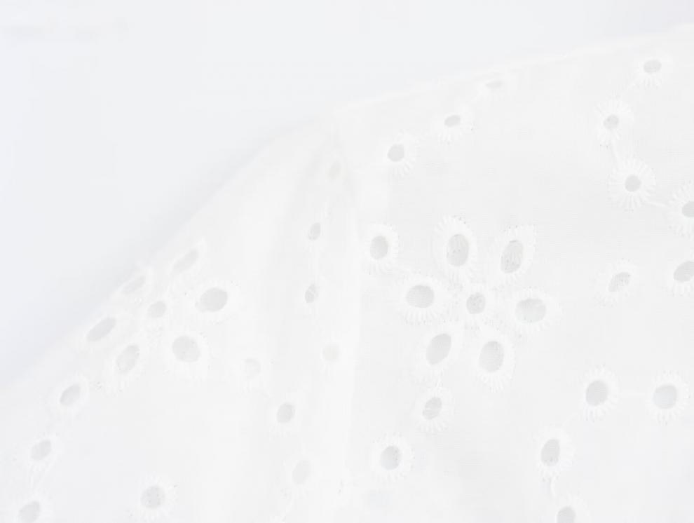 Summer European & American Style Women's Hollow Embroidery Midi Dress