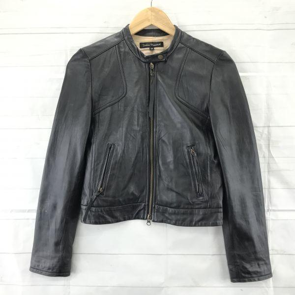 

URBAN RESEARCH Lamb Leather Riders Jacket Women s 36 S Black Single Zip(USED)