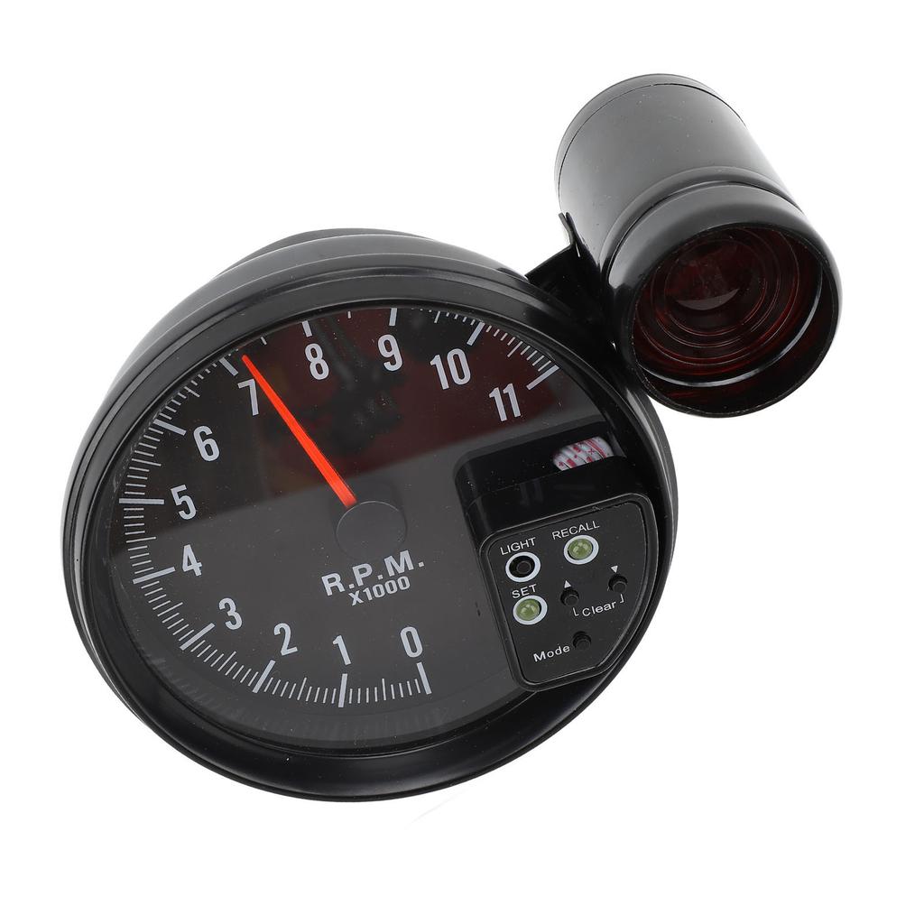 12V 5in Car Tachometer with LED Shift Light 7 Color Display 11 RPM for 4 6 8 Cylinder Vehicles