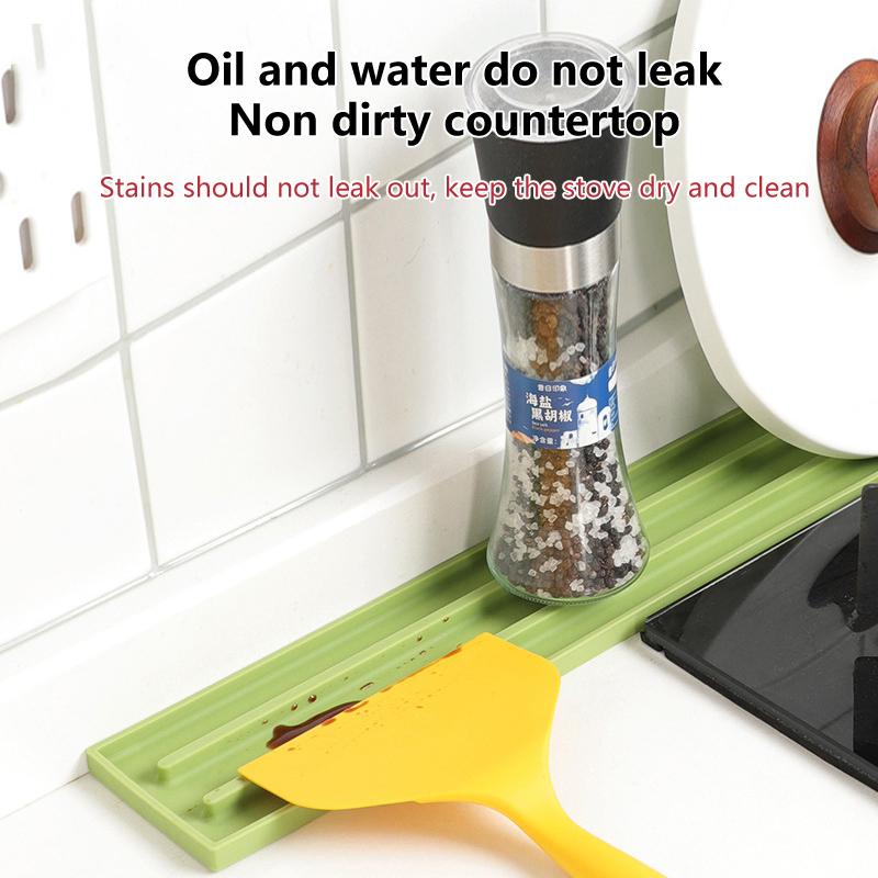 Topfdeckelaufbewahrung Silikonmatte Organizer Leicht Flexibel Effektiv Wasserablauf Arbeitsplattenmatte Rutschfeste Rillen