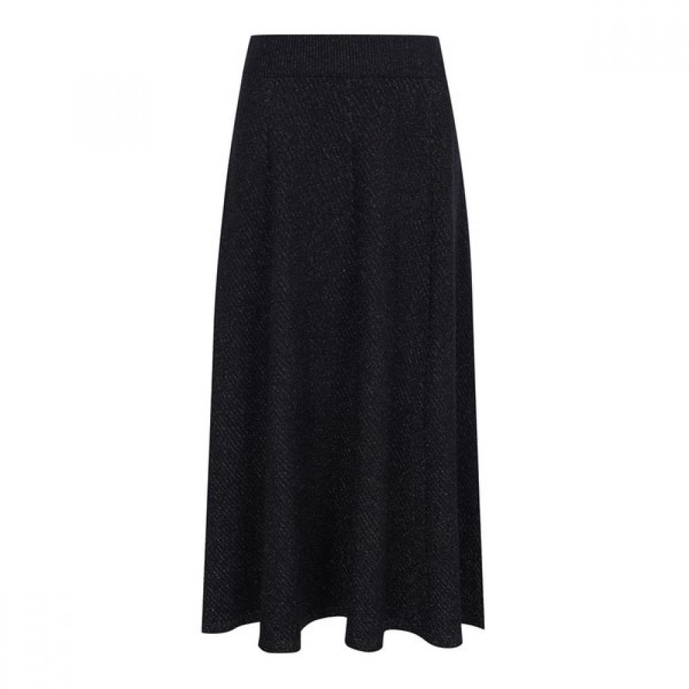 Ggpx New York Pearl Ruffle Knit Maxi Skirt Gobsk026f