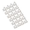 24 Pcs Card Clip Holder Triangular Simple Stylish Lightweight Portable Card Clips for Office File
