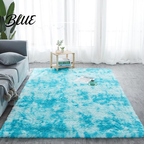 Super Soft Rug Carpet Non-slip Long Plush Modern Colorful Fluffy Tie-Dye Machine Washable Living Room