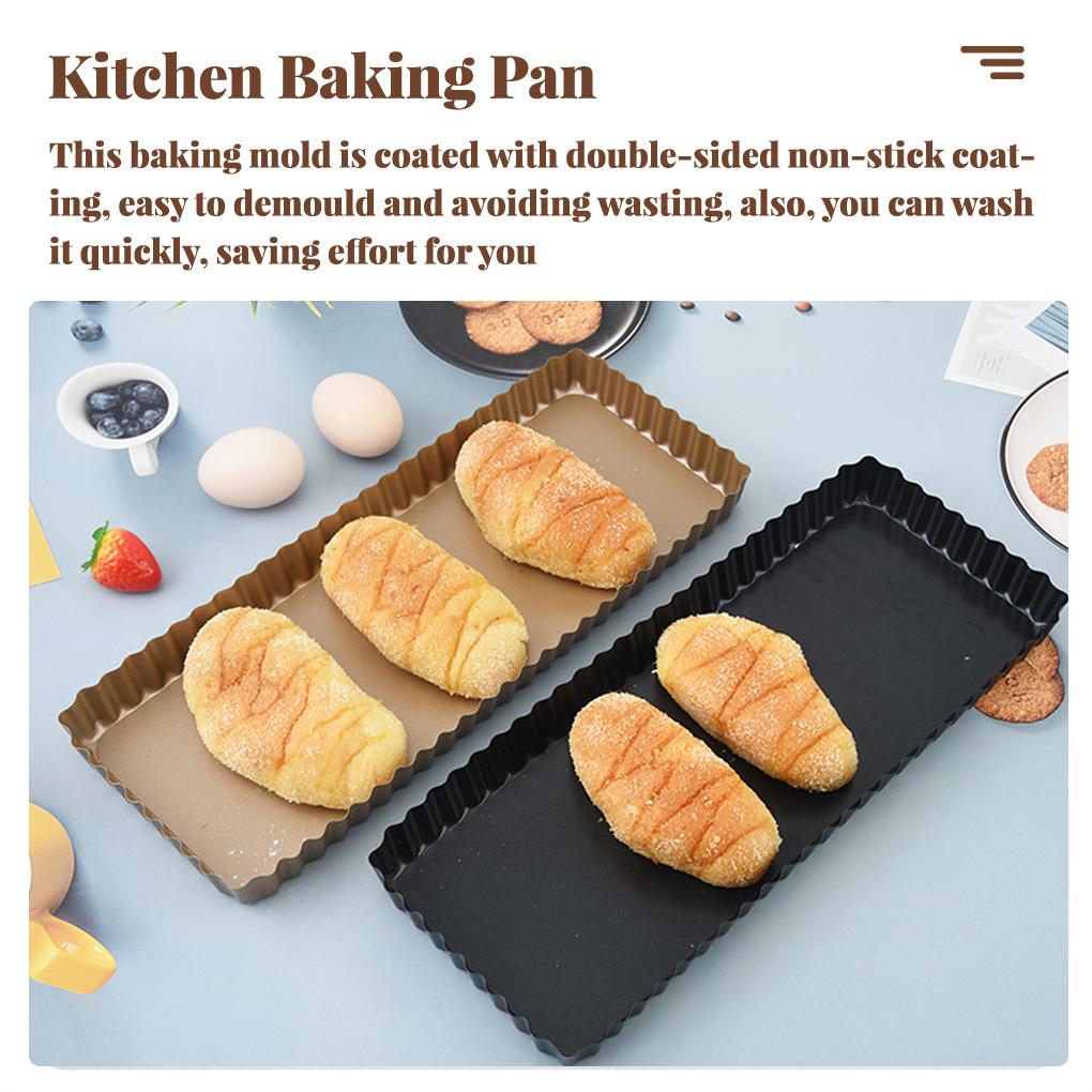 Toast Pan Rectangular Non-stick Baking Tray Baking Tray Kitchen Kitchen Cooking Cake Mold with Removable Bottom