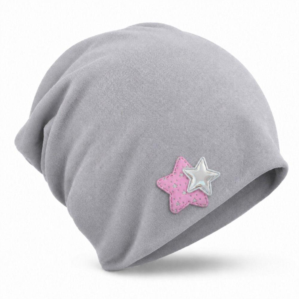 Elastic Women's Beanie Hat Star Pattern Winter Warm Hat Slouchy Skull Cap Air-Conditioned Rooms