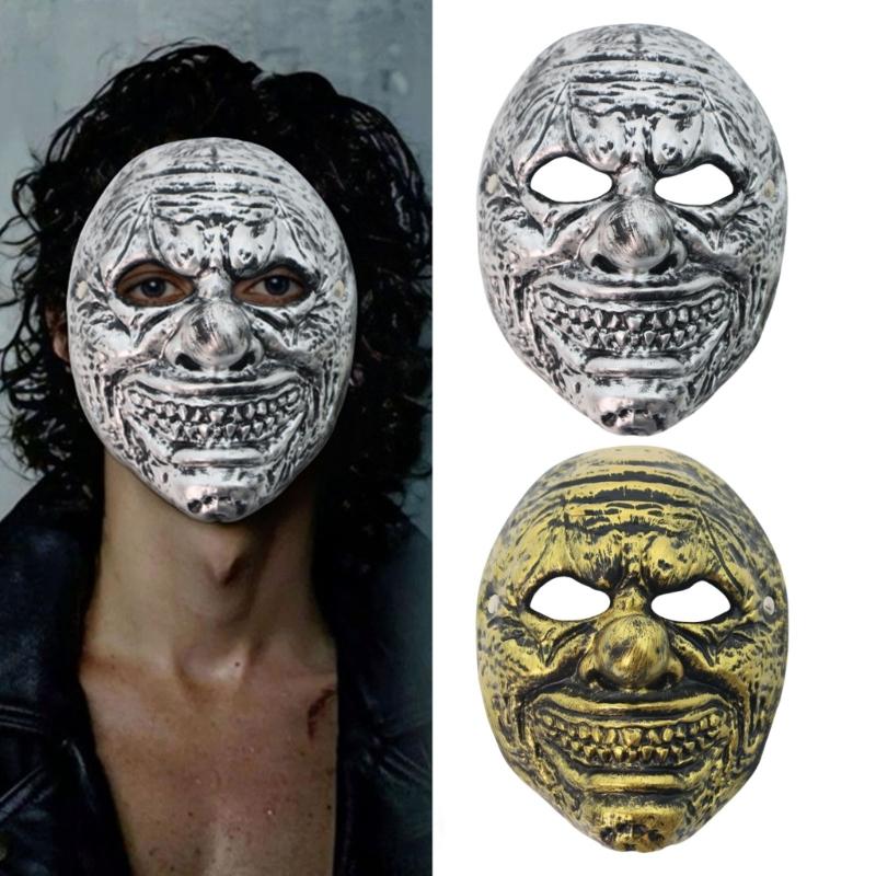 Halloween Mask Masquerade Mask Funny Clown Mask Mardi Gras Mask Scary Latex Full Face Mask for Cosplay Party Props