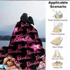 1 peça Cobertor de Flanela Barbie Macio, Quente e Aconchegante para Sofá, Cama, Escritório e Viagem Versátil para Todas as Estações Presente, presente de Natal