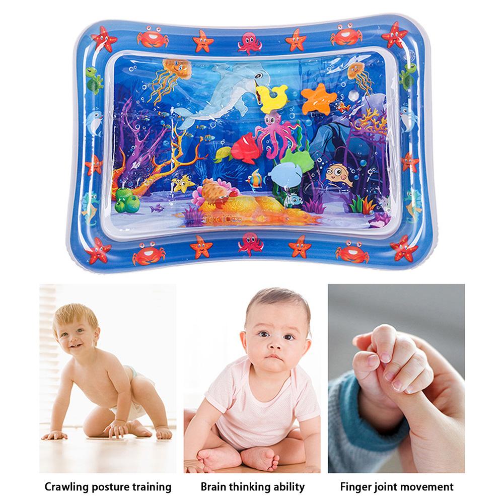Sea Animal Printed Inflated Water Patting Mat Interactive Water Play Mat For Outdoor Play