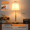 Vintage French Retro Rechargeable Bedside Lamp - High-End Creative Table Lamp for Bedroom Decor