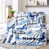 Your Name Butterfly Customize Your Name Blanket Warm Comfortable Soft Blanket For Chair Office Sofa Bed Sofa Office Camping Suitable For Gifting