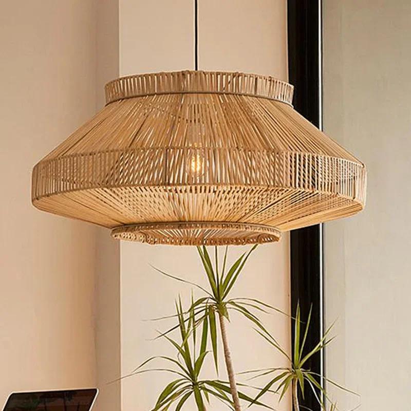 New Chinese Style Pendant Lights Rattan Handmake Hanging Lamp for Living Room Decoration Dining Room Light Fixture E27 Luminaire