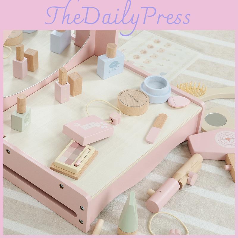 Dress Up Wooden Set Nordic Design Kids Creative Role Play Parent Engagement