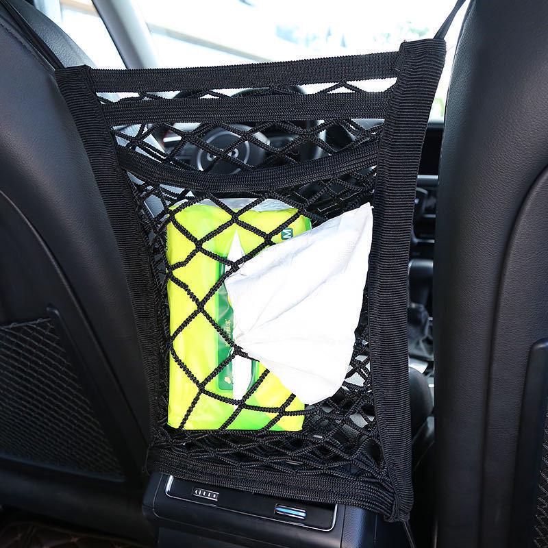 Dreilagiges elastisches Auto-Sitzaufbewahrungsnetz