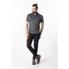 Men's Black Premium Zipper Detailed Polo Neck T-shirt