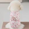 Chihuahua Dachshund Plush Dog Vests Overalls for Dogs Cats Winter Dog Clothes Fashion Floral Puppy Coat Pet Warm Jacket