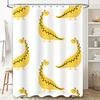 Bright Yellow Dinosaur Shower Curtain Waterproof Bathroom Decor For Kids Bathrooms 3D Print Home Decoration White/Black/Green Co