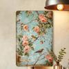 Rustic Rose Metal Sign 8x12 Inch, Vintage Floral Wall Art, Wrought Iron Home Decor for Bar Cafe Garage