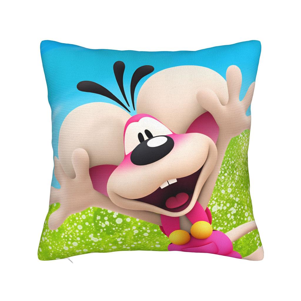 Comic Cartoons Diddl Pillow Case Soft Pillow Cover For Living Room Sofa Novelty Pillowcases