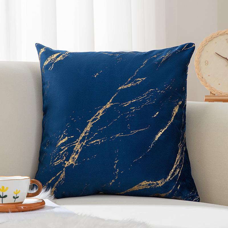 

Dutch velvet bronzing pillow high-grade flannel pillow cover sofa living room model house light luxury pillowcase 30*50 - pillowcase only