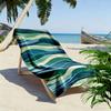 Ocean Wave Pattern Beach Towel Beach Towel Quick-drying for Travel Outdoor Sports Jogging Beach and Swimming