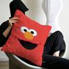 S-Sesame Street TV Cute Cartoon Pillow Covers Cartoon Sofa Decorative Home Double-sided Printing Short Plush Cute Cushion Cover