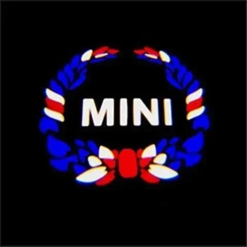 2/4 Stück BMW Group Auto LED Willkommenslicht Zubehör Für Mini Cooper S R55 R57 R58 R59 R60 R52 R56 F56 F60 F55 Tür Projektionslogo