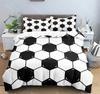 Comforter Bed Linen Room Decor for Boys Gift Twin Queen King Size Cool Football Soccer 3D Bedding Set Duvet Cover Pillowcases