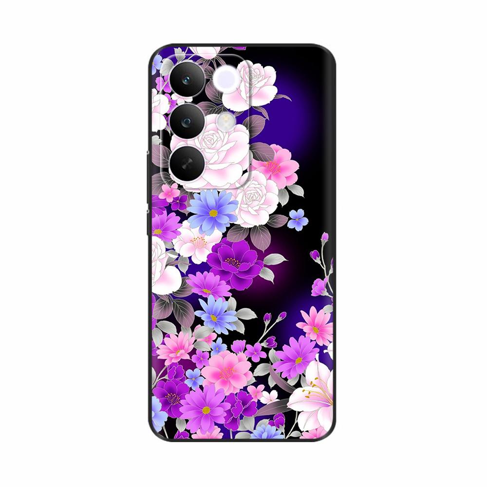 For OPPO Realme C85 5G Case Flower Soft Matte Silicone Back Cover For Realme 15x RealmeC85 C 85 4G 5G Full Phone Shell Fundas