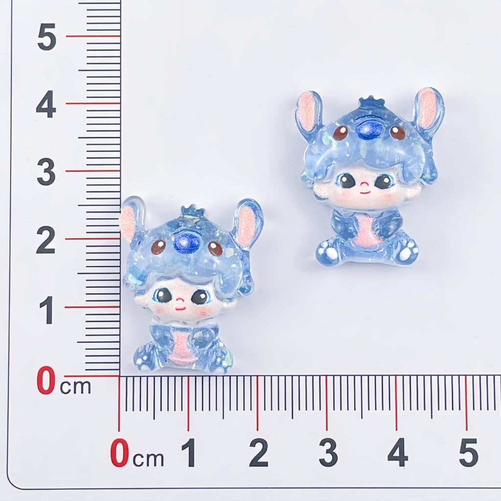 Cartoon Glitter Bubble Girl Resin DIY Accessories for Phone Cases, Hair Clips, and Keychains.