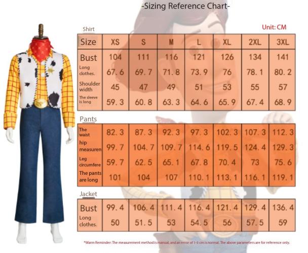 Costume Cosplay Woody di Toy Story Bo Peep Jessie Set Outfit per Gioco di Ruolo di Halloween