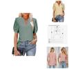 Women's V-neck Tops Short Sleeve T-shirts With Cut Out Lace Detail