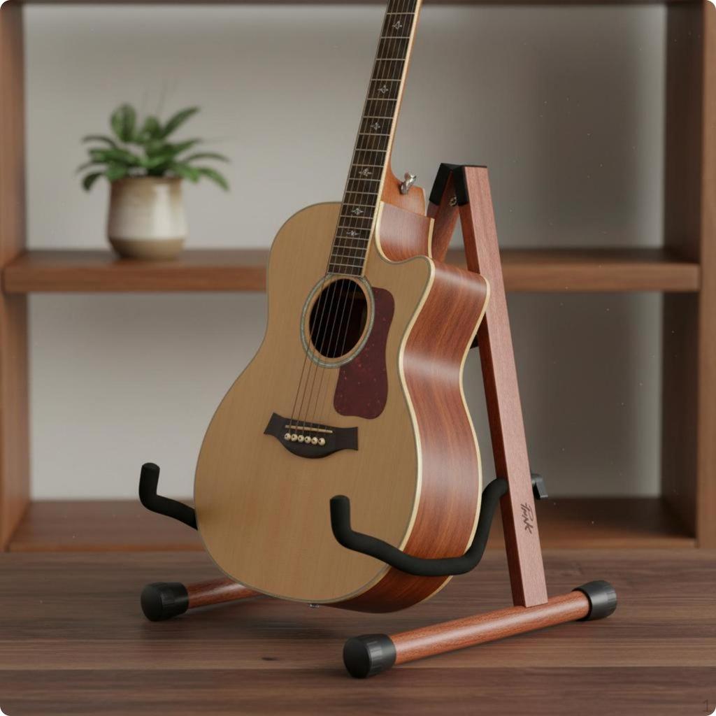 Supporto per Chitarra a V in Legno Universale Stabile Supporto per Strumento Musicale
