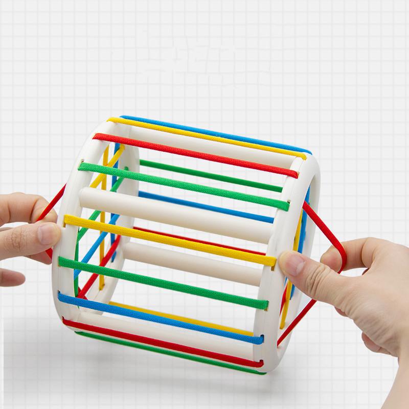 Baby Rainbow Sessele-bouwstenen Vroeg leren Vorm Kleurspeelgoed