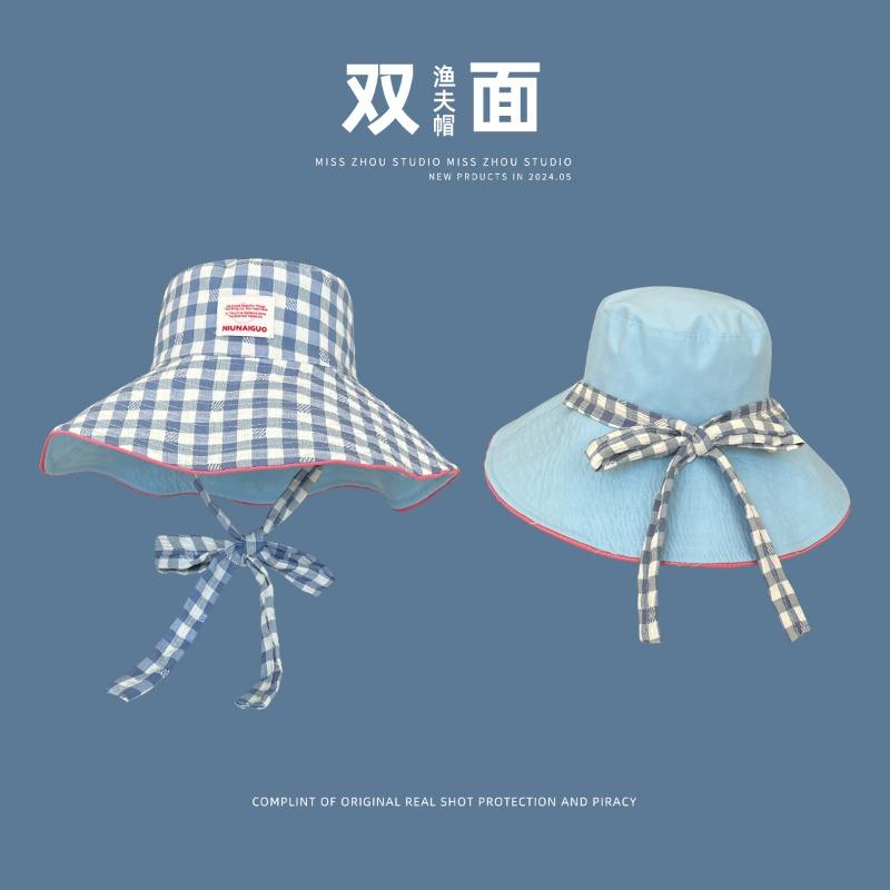 

Мятная шляпа-ведро от солнца Mambo женская летняя двусторонняя шляпа с широкими полями, солнцезащитная шляпа