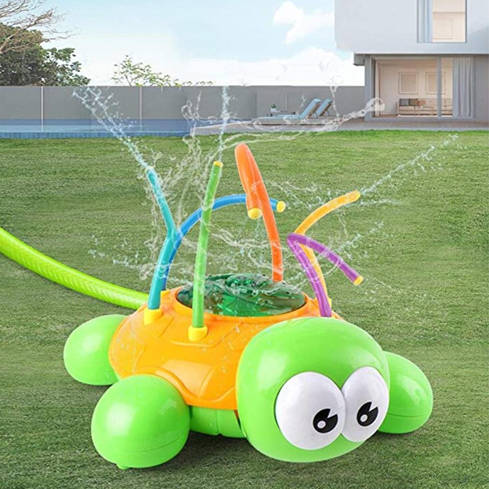 Cute Cartoon Tortoise Summer Outdoor Garden Bathroom Cool Water Spray Sprinkler Kids Children Rotatable Play Game Shower