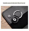 Men's Genuine Leather Large Capacity Key Holder - Multi-functional Waist Hanging Key Case for Home Use