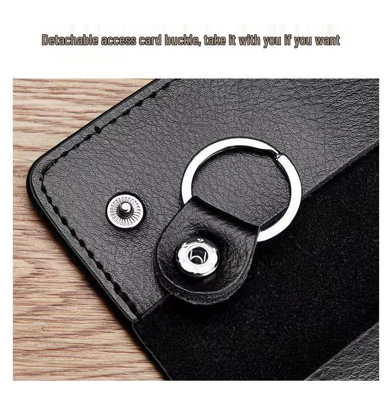 Men's Genuine Leather Large Capacity Key Holder - Multi-functional Waist Hanging Key Case for Home Use