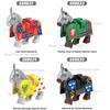 MOC Medieval Figure Mount Building Blocks Roman Wolf Warrior Infantry Lion Heart King Castle Knights Armored War Horse Brick Toy