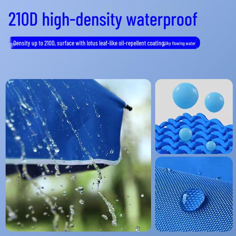 Heavy-Duty Outdoor Sunshade: Oversized Round Umbrella for Courtyard, Beach, or Stall Businesses