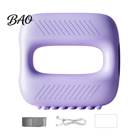 Leg Vibration Massager Mini Electric Fascia Massager, Portable Muscle Relaxation Massage Ring with LCD Display, Adjustable Lower Limb Device Strap, 5