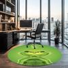 Grinch Printed Round Rug Carpet Chair Rug Area Rug Entryway Doormats,for Office Chair Living Room Bedroom Kitchen Room.