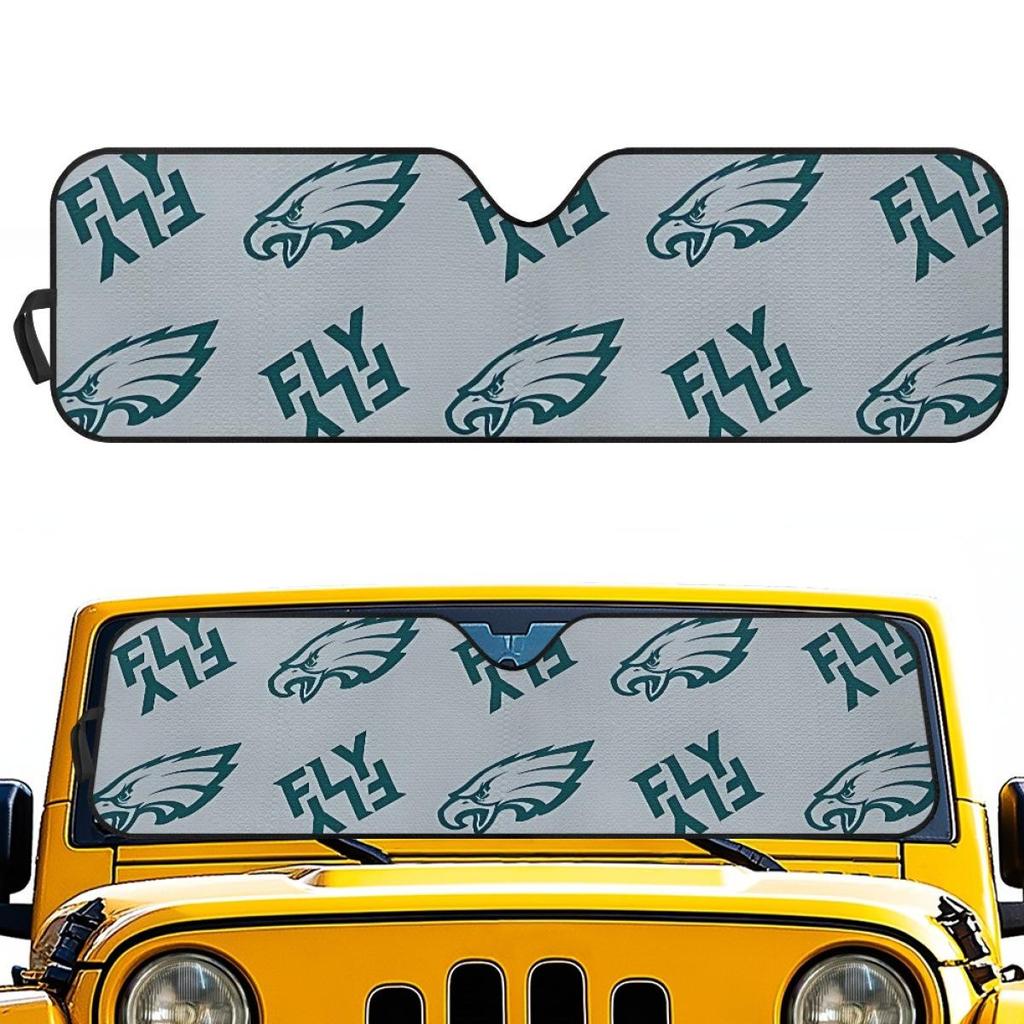 Philadelphia Eagles Custom Aluminum Foil Sunshade for SUVs - Heat Insulation & UV Protection