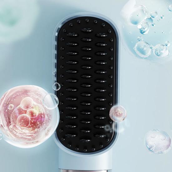 Cordless Hair Straightener Brush 4 Temperature Modes Adjustable LED Display Fast Heating Portable Travel Electric Hot Brush Curly Hair Styling