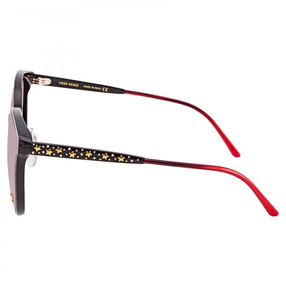 Vedi Vero Ladies Sunglasses Black Ve802 Blks 64 18 145