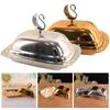 Dustproof Lid Food Container Tray Professional Use Serving Tray Butter Dish Box Tray Easy To Clean And Maintain