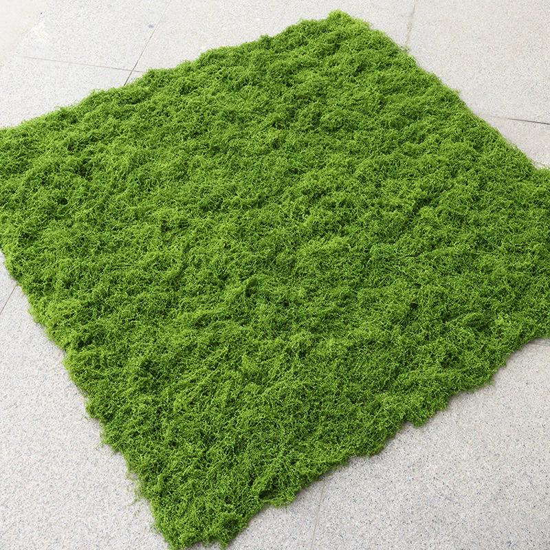 WTEMPO Realistic Artificial Moss Remium Synthetic Moss Lawn for DIY Bonsai Landscaping Outdoor Indoor Low-Maintenance Greenery Fake Turf Garden Decor 1pc зелёный