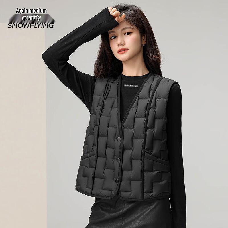 

Xuezf Women s Lightweight V-Neck Down Vest 160/84A