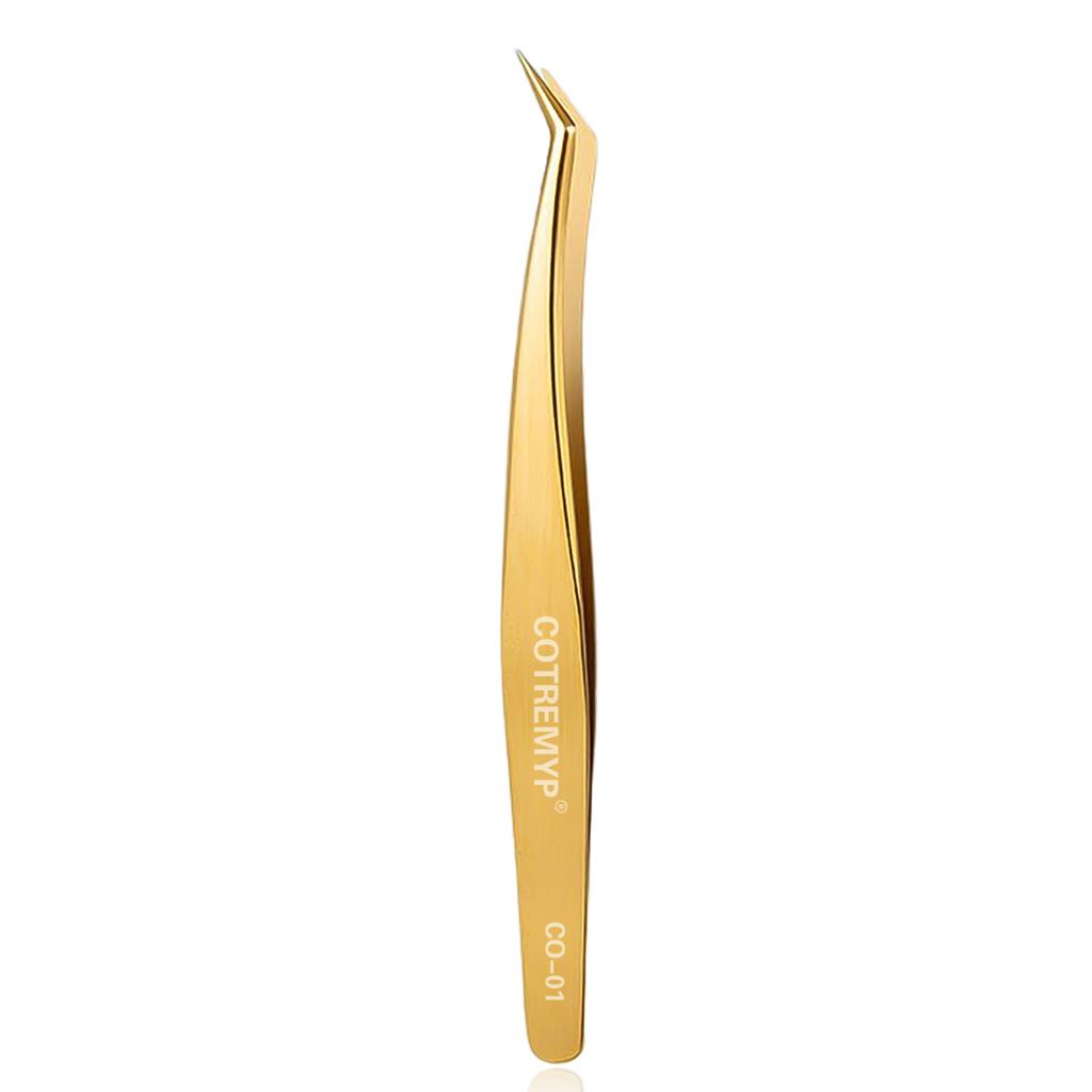 Professional Lash Tweezers False Eyelash Extension Grip High Precision Stainless Steel Tweezer tools for Hair Eyebrows