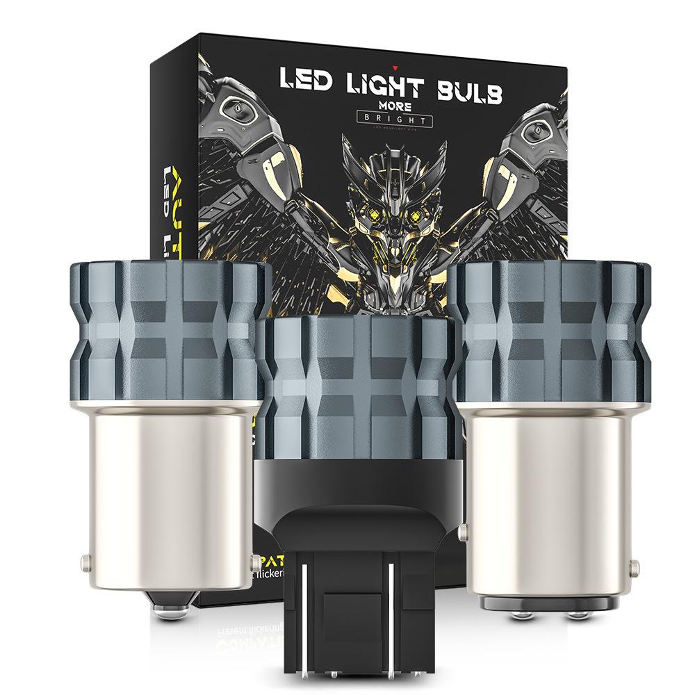 2 buc. mașină 1156 BA15S P21W BAU15S PY21W 7440 W21W P21/5W 1157 BAY15D 7443 3157 becuri LED auto 6smd CanBus lampă semnalizare marșarier