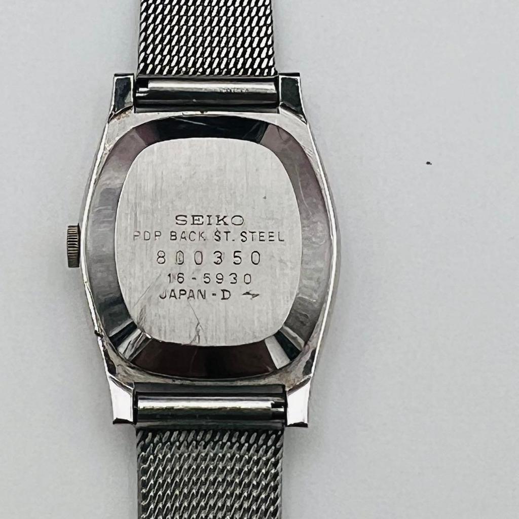 [USED]SEIKO Quartz Vintage Dress Watch with Mesh Belt A5 [Working Condition]